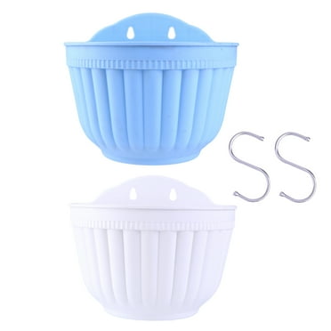 2 Pcs Pot de Fleurs Mural pour Plantes Succulentes Pot de Fleurs en Résine pour Maison Jardin