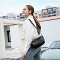 thumbnail image 3 of URSOFINE Genuine Leather Crossbody Bag for Women, Multi-Pocket Casual Sling Purse with Adjustable Wide Strap, 3 of 7