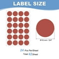 thumbnail image 2 of Uxcell Colored Dot Stickers Color Coding Blank Circle Label Adhesive Round Price Stickers for Office Classroom Burnt Sienna 3/4", 2 of 7