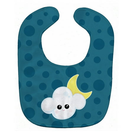 

Carolines Treasures BB7154BIB Weather Cloudy Moon Face Baby Bib 10 x 13 multicolor