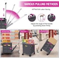 thumbnail image 3 of Foldable Utility Cart with Stair Climbing Wheels,Collapsible Rolling Crate with Magnetic Lid Telescopic Cover,Adjustable Telescoping Handle Hand Cart, 3 of 7