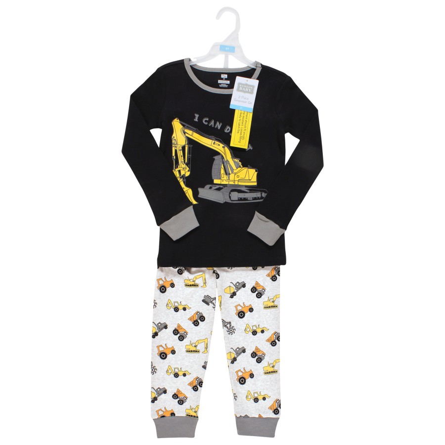 Hudson Baby Boy Cotton Pajama Set, Construction, 18-24 Months