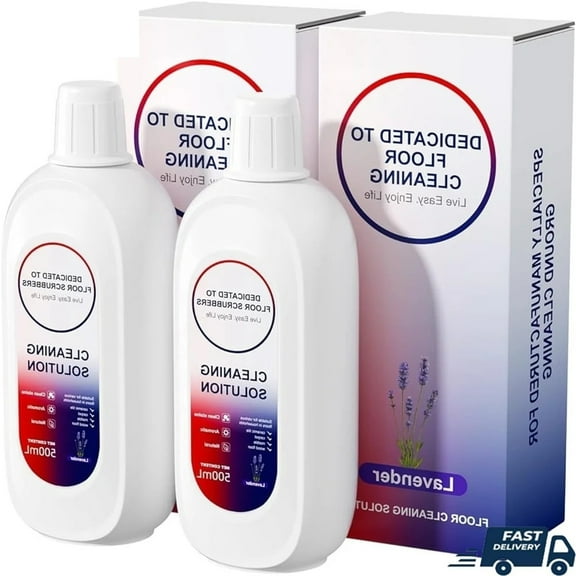 Floor Cleaning Solution Robot Vacuums Mopping Compatible with Hard Floors Tile Vinyl Marble Streak Free Scented Liquid Cleaner 2pcs