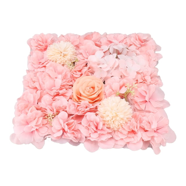 Artificial Flower Wall Panel Silk Rose Peony Hydrangea for DIY Wedding Backdrop, Photography Props Decor