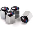 thumbnail image 1 of Paquete de 4 cubiertas de válvula de neumáticos de aluminio, con junta, cubierta de válvula hexagonal general, resistente a la corrosión, uso general para automóviles, camiones, motocicletas, SUV y bicicletas (plata) JM JM, 1 of 5