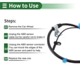 thumbnail image 7 of Unique Bargains ABS Wheel Speed Sensor ABS Sensor Anti-lock Braking System Sensor No.47510TVAA03/47510TVAA02 for Honda Accord 2018-2022 1 Pc Rear Right, 7 of 7