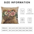 thumbnail image 5 of SHANXI Cute Animals Throw Pillow Cover with Rose Flower Pillow Cases 12x12in, 5 of 5