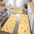 thumbnail image 2 of Red Mushroom Small Yellow Pattern Kitchen Rugs Sets Of 3,Kitchen Runner Rugs Non Skid Washable,Decorative Kitchen Floor Mats for Kitchen,Sink,Laundry,17"x30"+ 17"x47" + 17"x59", 2 of 6