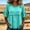 Mint Green, variant on Women's Fringe Trim Peplum Blouse Round Neck Short Sleeve Cotton Linen Top Vintage Casual Loose Peasant T-Shirt 2026