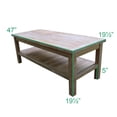 thumbnail image 5 of Teak 64-In Lutyens Bench with Outdoor Coffee Table, 5 of 6