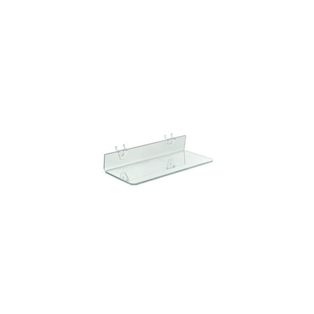 

Azar 13 1/2 x 4 Acrylic Shelf For Pegboard/Slatwall Clear 4/Pk 556017