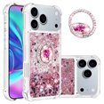 thumbnail image 1 of GANGXUN Funda Glitter Líquida para iPhone 17 Pro Max con Anillo Brillante, TPU Antichoques y Esquinas Reforzadas, Soporte, 1 of 6