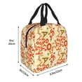 thumbnail image 4 of Kdxio Scandinavian Alphabet2 Print Insulated Lunch Bag,Reusable Tote Lunch Box for Women Men,Leakproof Cooler Lunch Bags for Work Office Travel Picnic, 4 of 6