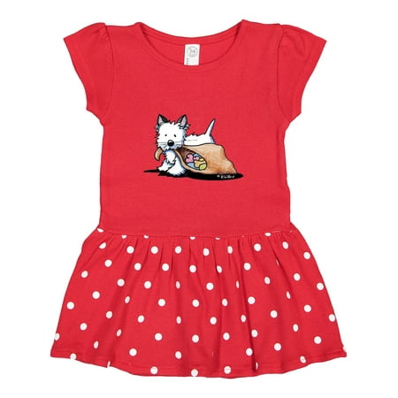 

Inktastic Westie Halloween Cat Gift Toddler Girl Dress
