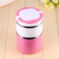 thumbnail image 4 of Thermos Lunch Box, Bento Box, 2 Capas 900ml Fiambrera de Aislamiento Rosa, Fiambrera Termo Térmica con Aislamiento de Acero Inoxidable Contenedor de Alimentos Caliente Unbranded JYJJ35409, 4 of 7