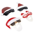 thumbnail image 1 of Gafas de fiesta de Navidad, 4 piezas de Papá Noel, lindas gafas de Navidad, gafas de Navidad para niños, calidad superior, 1 of 9