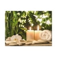 thumbnail image 2 of Green Bamboo Leaves Forest Floral Nature Photography Canvas Wall Art for Home Decor Ready-to-Hang, 2 of 18