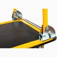 thumbnail image 3 of Heavy Duty Folding Platform Hand Truck, 660 LBS Large Load Capacity Rolling Flatbed Dolly, Portable Mobile Push Cart in Yellow, 3 of 9