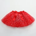 thumbnail image 3 of TOOYOU Girls Skirts Kids Ballet Mesh Tulle Tutu Skirts Holiday Party Dance Skirt With Wing Headband Outfits 3Pcs Sweet Girl Classic Short Skirt Size 2-4 Years Red, 3 of 3