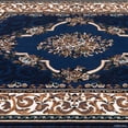 thumbnail image 3 of Allstar 8x10 Traditional Area Rug in Blue with Ivory French Aubusson design (7' 9" x 10' 1"), 3 of 8