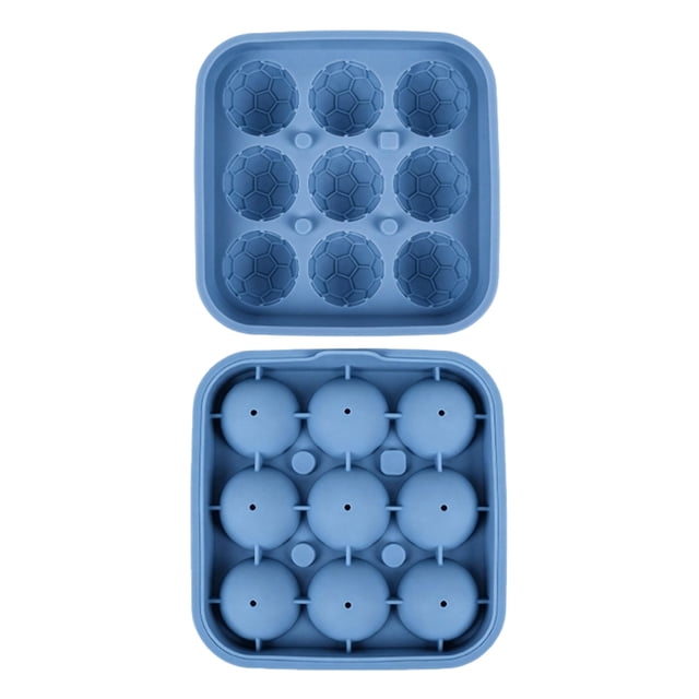 Molde de silicona con forma de balón de baloncesto para hacer hielo, helado, pasteles, chocolate, paletas y gelatina. Utensilio de cocina reutilizable para adultos. Molde cuadrado de 11,7 cm (4,6