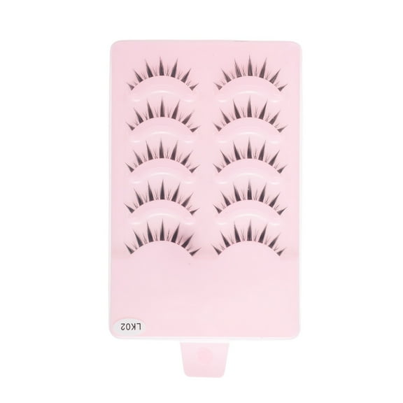 Unique Bargains 5 Pair Natural False Eyelashes for Makeup Black LK02