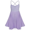thumbnail image 5 of Moggemol Girls Kids Camisole Ballet Dress Ballerina Empire Waist Leotard Skater Dance Costume Lavender XXL, 5 of 6