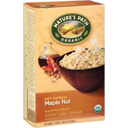 Nature's Path Organic Maple Nut Hot Oatmeal, 14 oz, (Pack of 6)