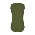 thumbnail image 7 of Sevevn Womens Tank V-Neck Basic Casual Flowy Summer Sleeveless T-Shirt Army Green XXL Summer Clearance, 7 of 7
