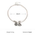 thumbnail image 3 of Silver Anklet with Sun Flower and Adjustable for Women Decor Use, 3 of 3