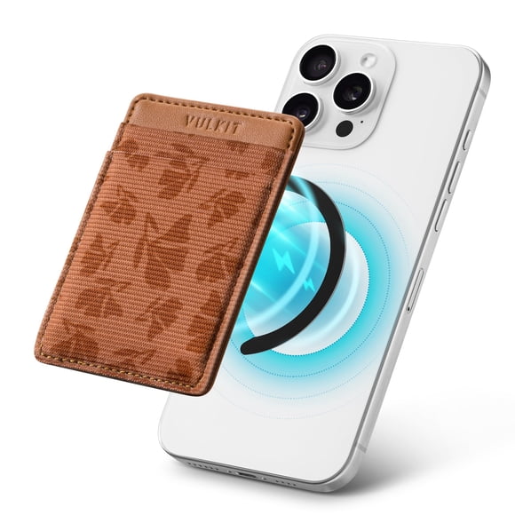 Tarjetero magnético VULKIT con anillos para la mayoría de los teléfonos