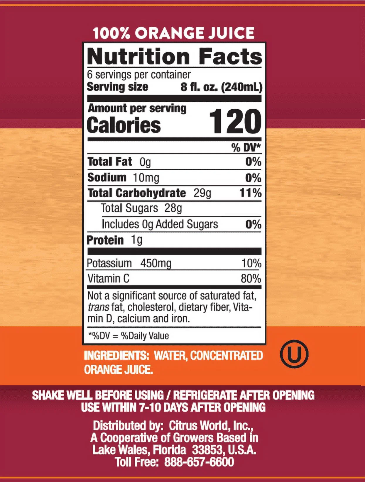 Texsun Orange Juice 48 oz