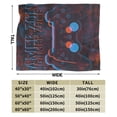 thumbnail image 3 of DouZhe Ultra-Soft Micro Fleece Lightweight Flannel Bed Blanket, Abstract Gamer Zone Games Area Print Cozy Warm Throw Blankets, 50"x40", 3 of 7