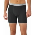 thumbnail image 2 of Hanes Men's Cotton Boxer Brief Underwear Value Pack, Black/Grey, 12-Pack L, 2 of 5
