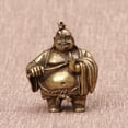 thumbnail image 1 of Solid copper Taiyi real person decoration piece retro artifact miniature carving, 1 of 8