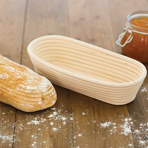 1pc Cestas de ratán largas para masa de cocina, ces1pc Cestas de ratán largas para masa de cocina, ces