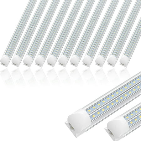 

T8 4ft LED Shop Light Fixtures Linkable V Shape 36W 6000K White 100-Pack