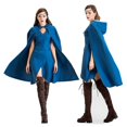 thumbnail image 1 of Disfraz de Madre de Dragones, disfraz de Daenerys Targaryen, vestidos azules, capa, conjunto completo, disfraz de Carnaval de Halloween para mujer-A, 1 of 5