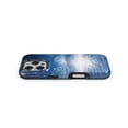 thumbnail image 4 of DesignSkinz Scratch-Resistant Hard Slim Case Compatible with iPhone 14 Plus (Compatible with MagSafe) - Vivid Blue Falling Stars in the Night Sky, 4 of 9