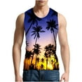 thumbnail image 4 of Njoeus Mens Beach Tank Top Summer 3D Graphic Quick Dry Sleeveless Tee Mens Shirts Gym Workout Tanks Undershirt Hawaii Beach Vacation （S-35XL）, 4 of 6
