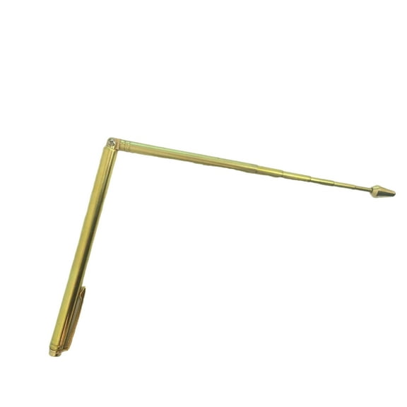 Zeiwohndc Antique Golden Brass Measurement Instrument Metal Dowsing Rod for Architects