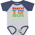 thumbnail image 3 of Inktastic Party at My Crib Boys or Girls Baby Bodysuit, 3 of 5