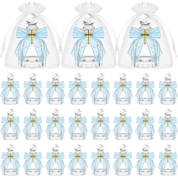 Botellas de agua bendita Newtay Catholic Glass para el bautismo (juego de 24)
