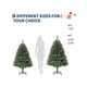 thumbnail image 3 of 6-foot artificial christmas tree con lights, hinged branches, y collapsible base - realistic premium spruce para home y oficina holiday decor, 3 of 8