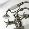 thumbnail image 4 of Kingston Brass Ks247 Essex Deck Mounted Clawfoot Tub Filler - Nickel, 4 of 7