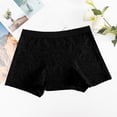 thumbnail image 2 of AWZXDE Women's 4-Layer Leakproof Pad-Free Menstrual Boy Shorts Absorbent Sports Underwear For All Day Women's Underwear Black,XXXXL, 2 of 3