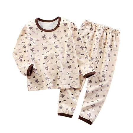 

KBKYBUYZ 6 Months To 12 Years Old Underwear German Velvet Warm Clothes Fall Clothes Long Johns Pajamas Home Clothes On Sale