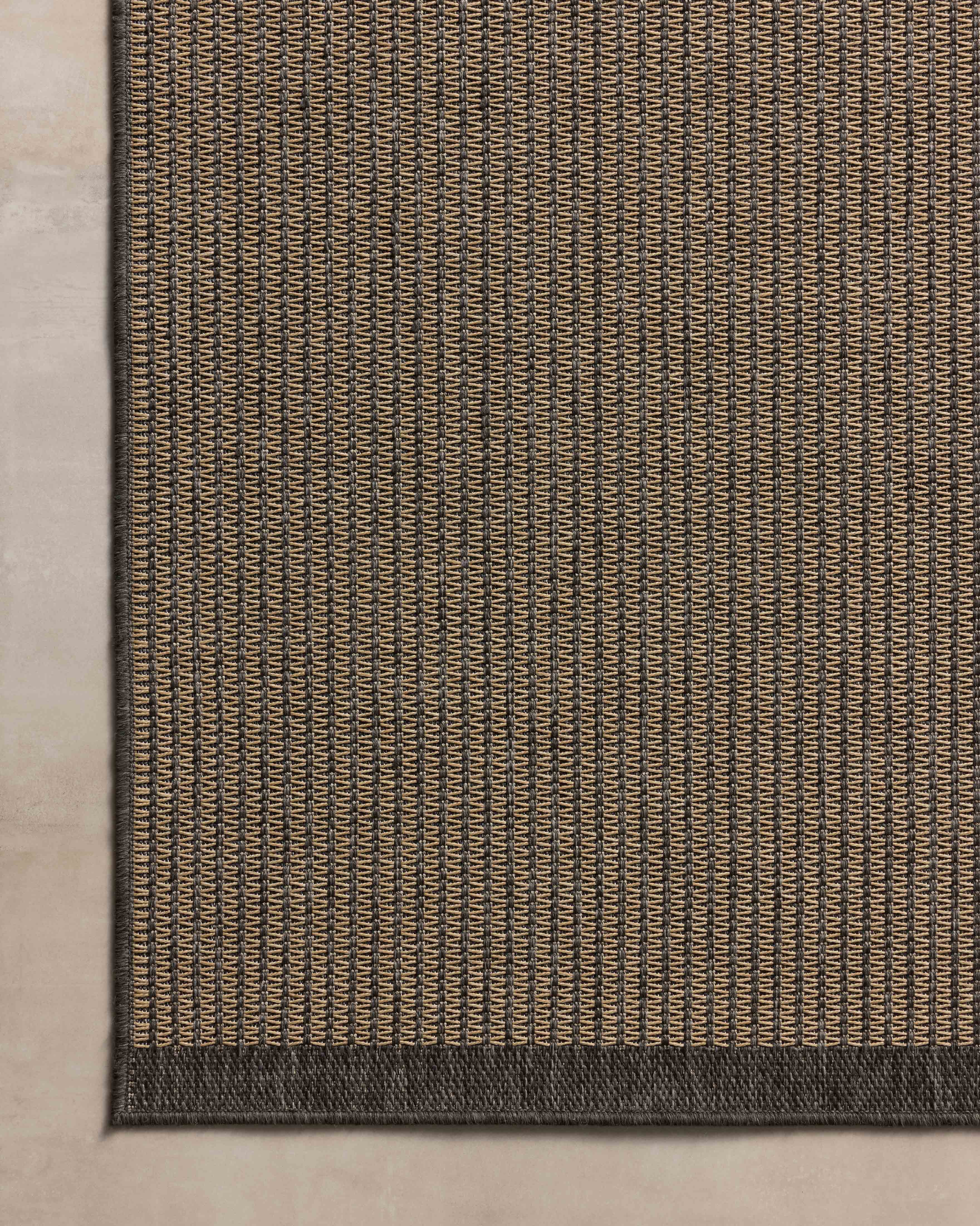 Chris Loves Julia x Loloi Providence Wheat / Charcoal 7'-6" x 7'-6" Round Area Rug