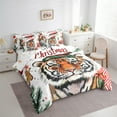 thumbnail image 3 of jejeloiu Merry Christmas 7-Piece Twin Bedding Sets,Cute Tiger Bedding Comforter Set,Zoo Animal Sheet Sets For Boys Girls,Luxury Bedroom Decor Reversible, 3 of 8