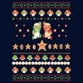 thumbnail image 2 of Men's Nintendo Ugly Christmas Sweater Print Brothers  Pull Over Hoodie, 2 of 4